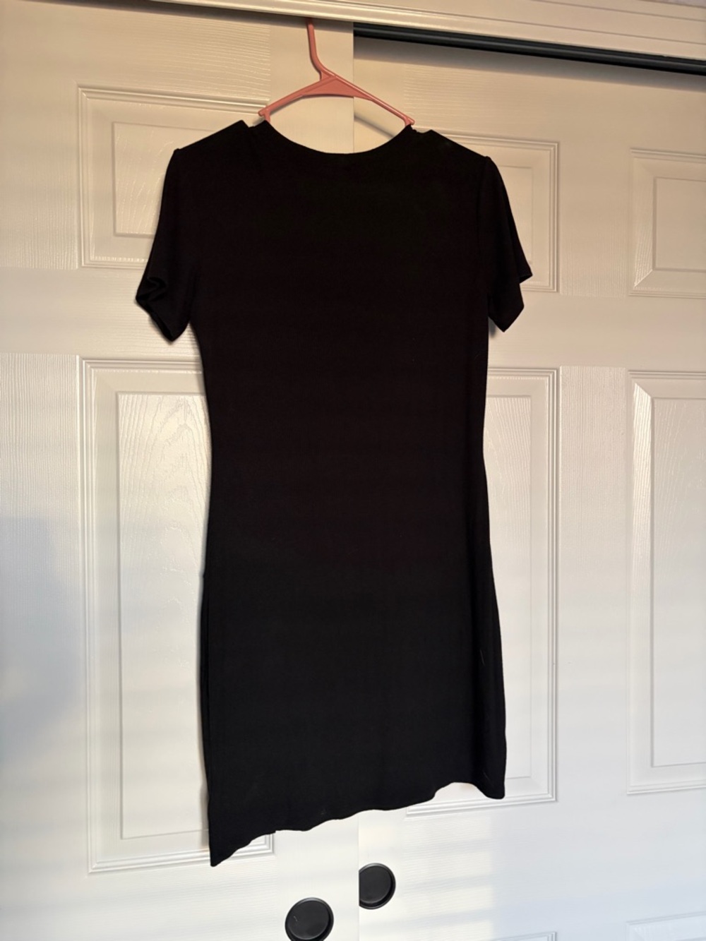bp Black Short-Sleeve Mini Dress